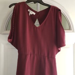 Burgundy short dress